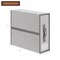 4-Pack Foldable Fabric Storage Boxes, Closet Organizer Bins with Handles (Grey)